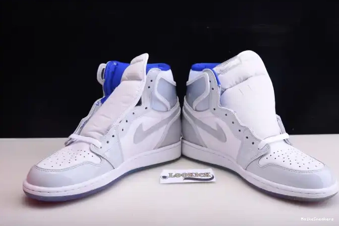 MaikeSneakers Air Jordan Zoom Retro 1 Blue CK6637-104 High Racer White 0428